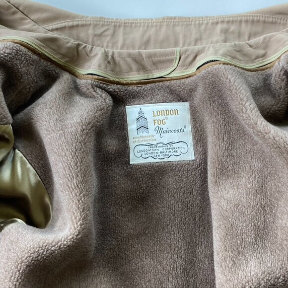 Vintage London Fog Women's Trench Coat Sz 18R - Picture 6 of 13